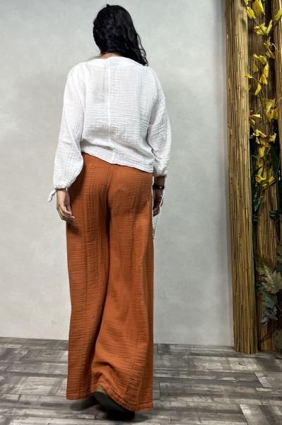 Bendis Müslin Pantolon - Terracota