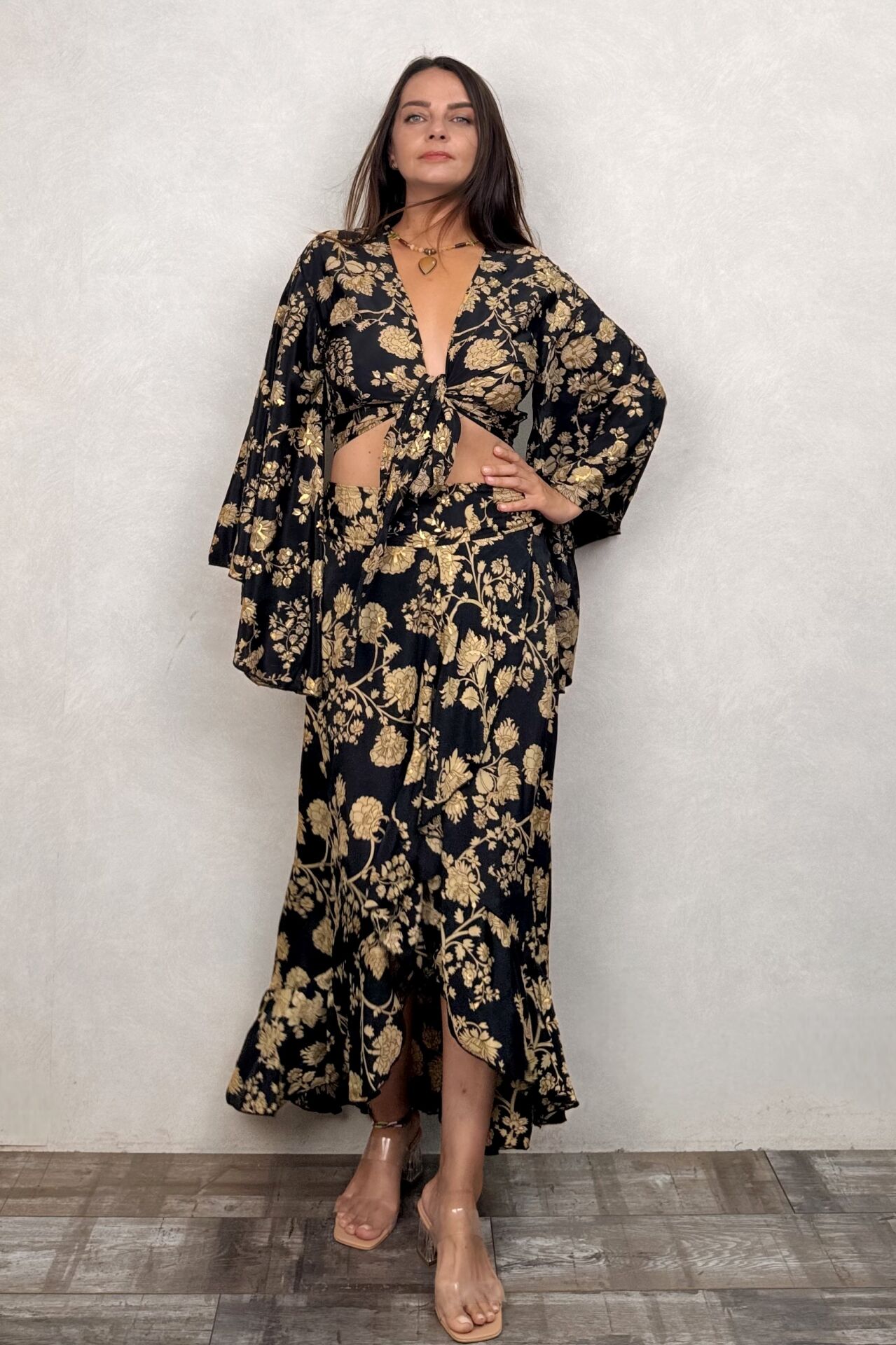 Ares Bolero Etek Takım - Siyah Gold