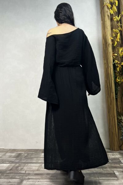 Bia Müslin Etek Siyah