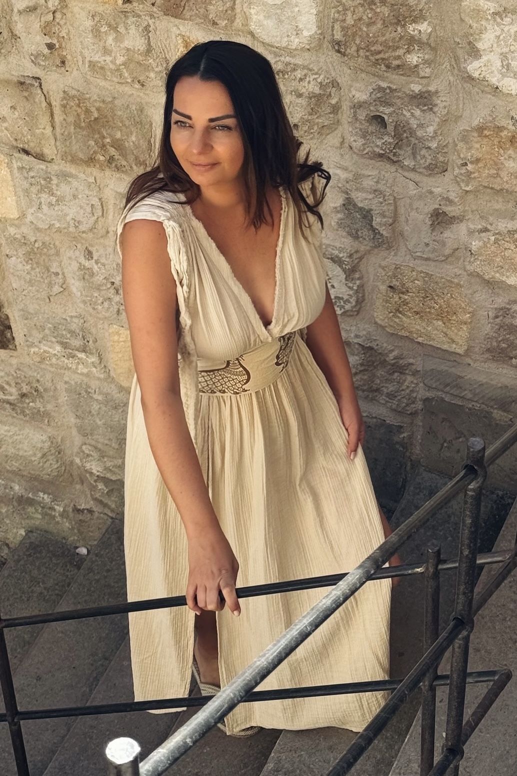 Şahmeran Elbise - Bej