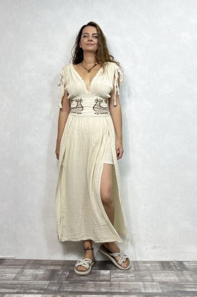 Şahmeran Elbise - Bej
