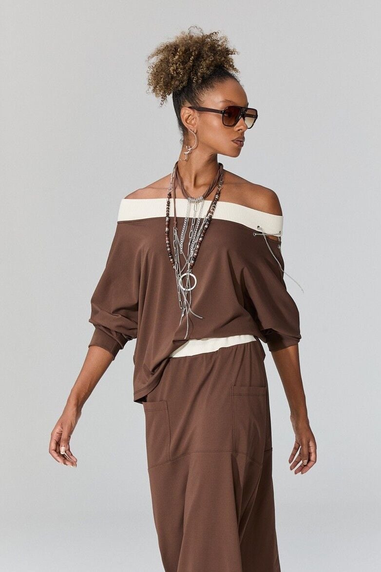 Lamante Carla Bluz - Kahve