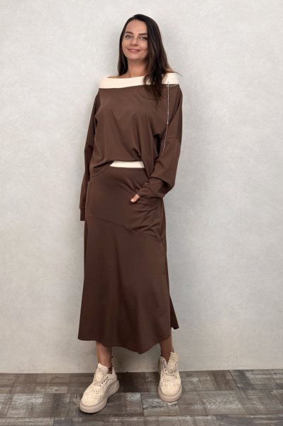 Lamante Carla Bluz - Kahve