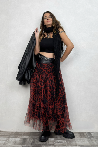 Uzun Tül Etek - Yakut Leo