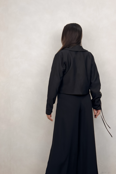 Lamante Leon Tasarım Ceket- Siyah