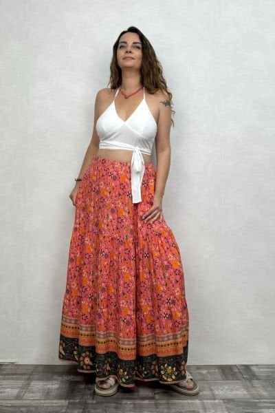 Gypsy Bohem Etek - Pembe