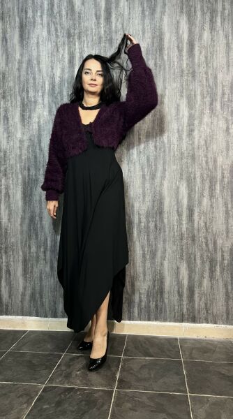 Mürdüm Püsküllü Bolero