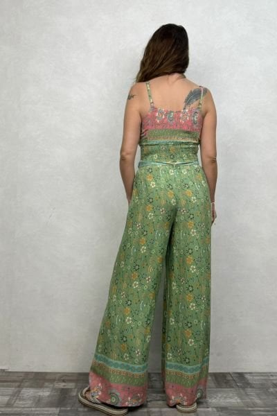 Gypsy Bohem Pantolon - Yeşil
