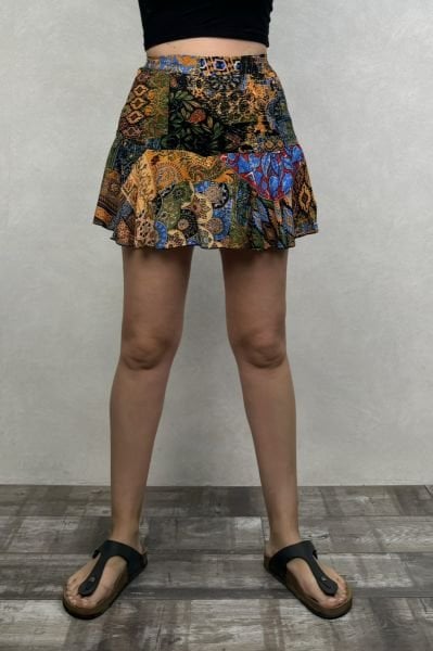 Luisa Mini Şortlu Etek - Yeşil
