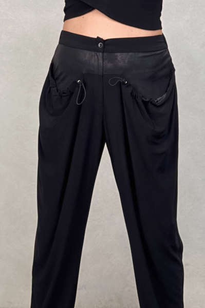 Lamante Slash Pantolon - Siyah