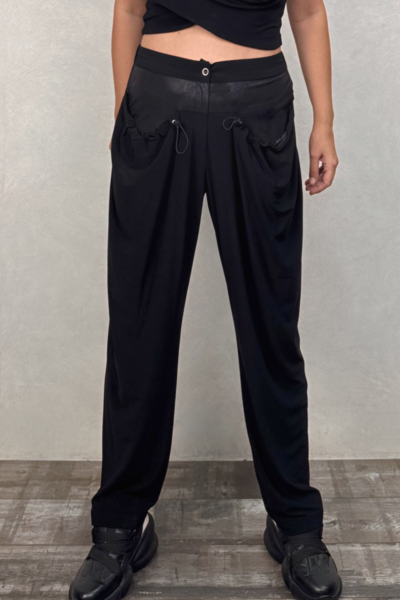 Lamante Slash Pantolon - Siyah