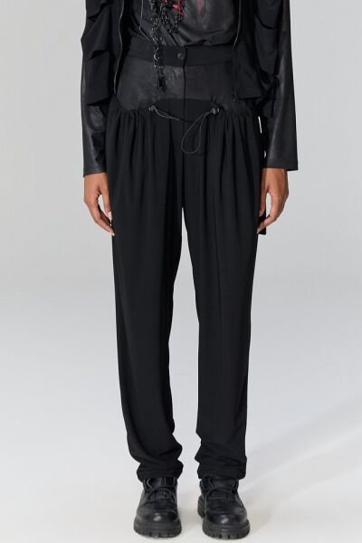 Lamante Slash Pantolon - Siyah