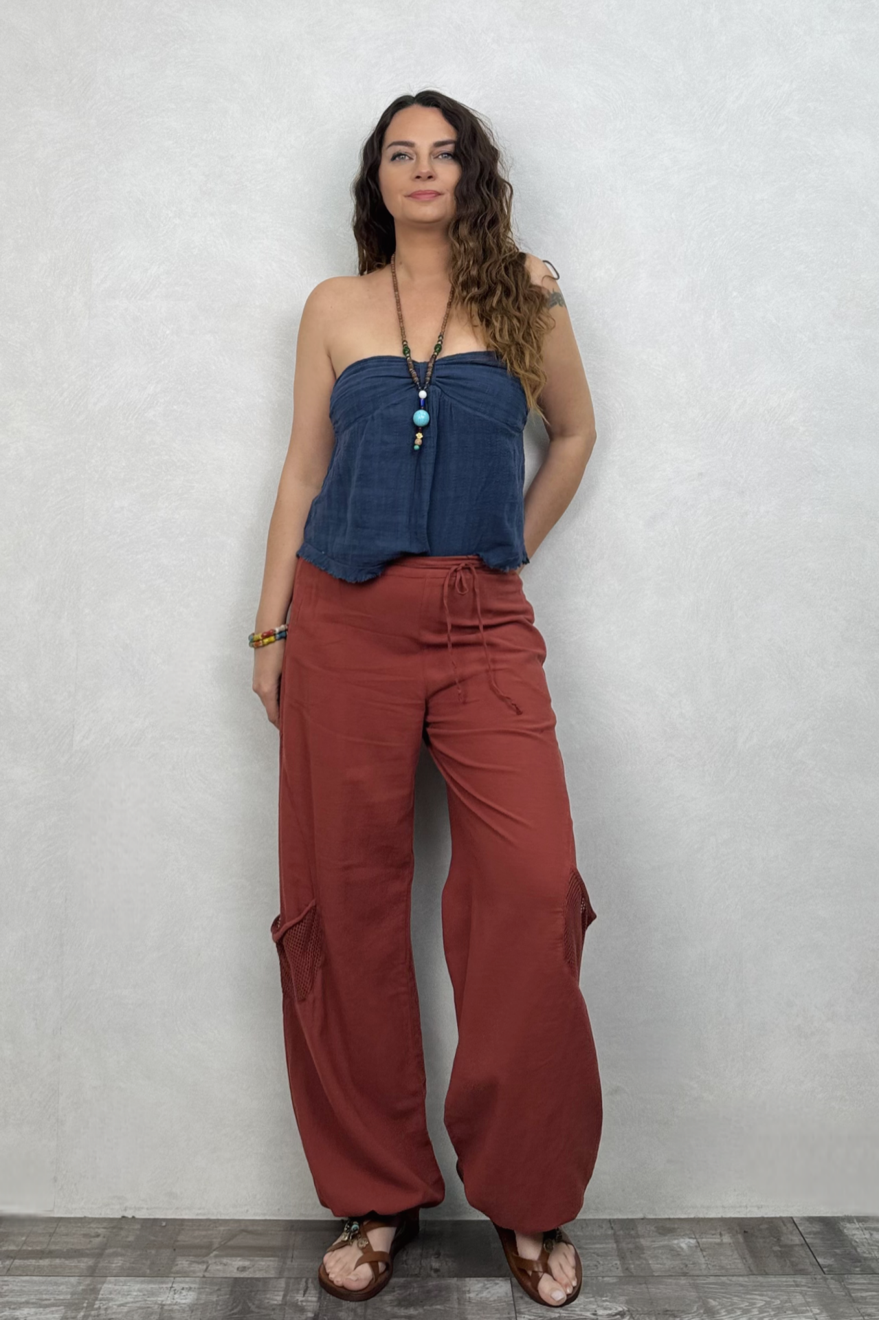 Jasmin Pantolon - Kiremit