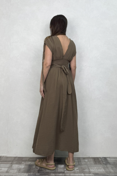 Şahmeran Elbise Neutral Brown -Doğal Kahve