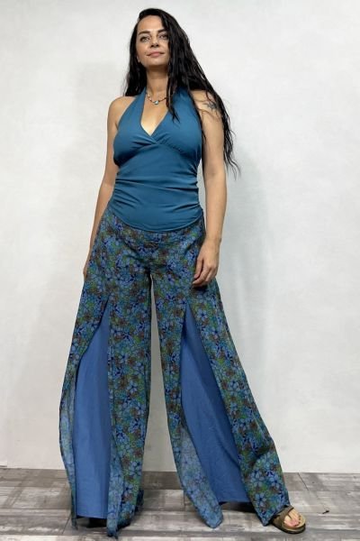 Flow Pantolon - İndigo Mavi
