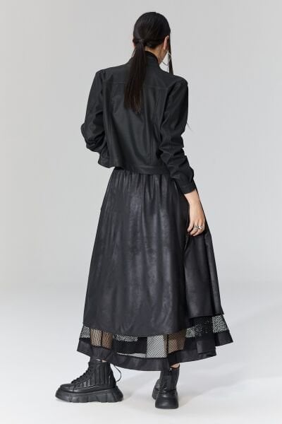 Lamante Cesar Tasarım Etek - Siyah