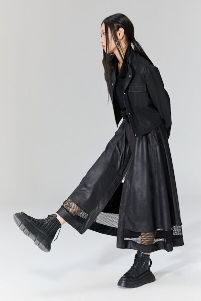 Lamante Cesar Tasarım Etek - Siyah