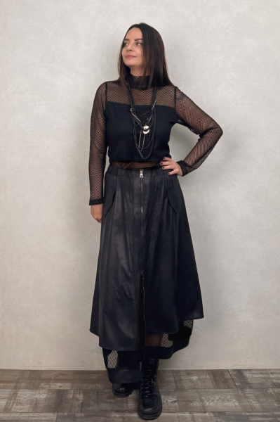 Lamante Cesar Tasarım Etek - Siyah