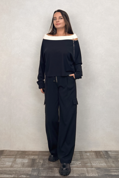 Lamante Carla Bluz - Siyah