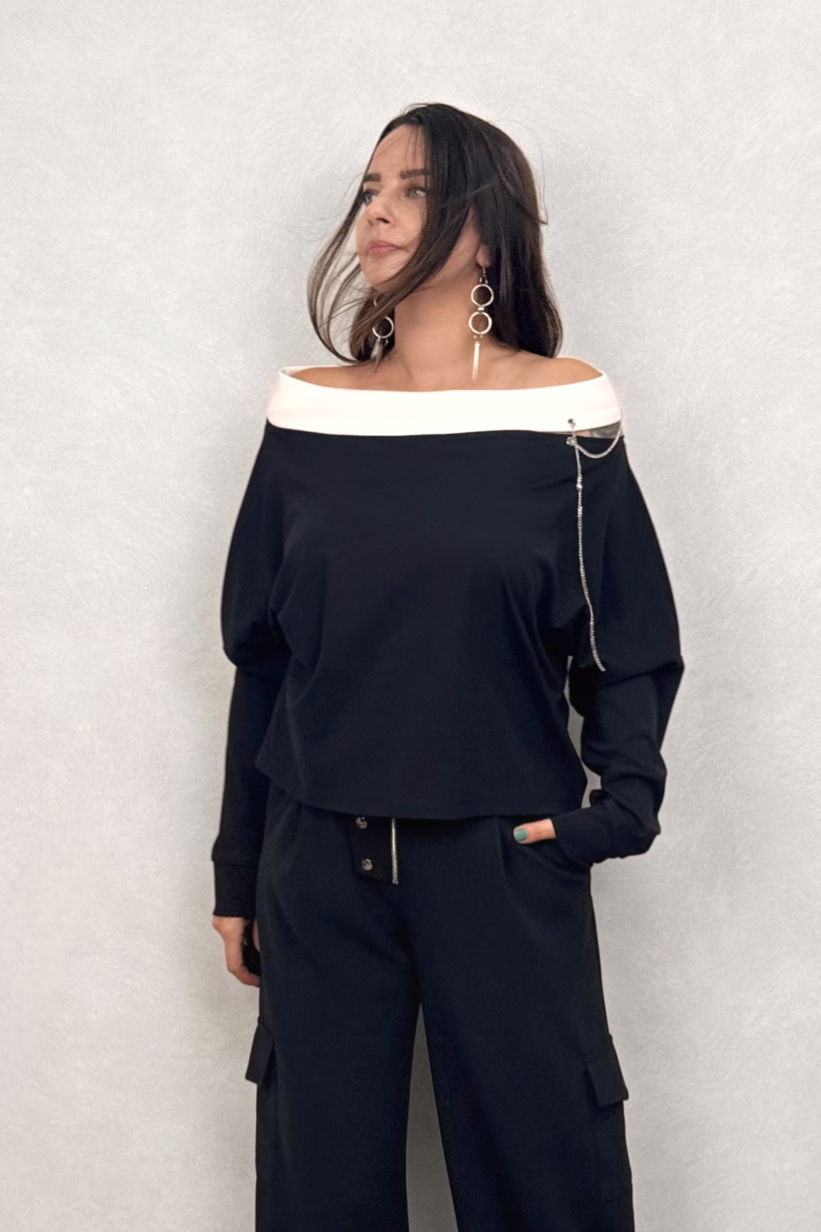 Lamante Carla Bluz - Siyah