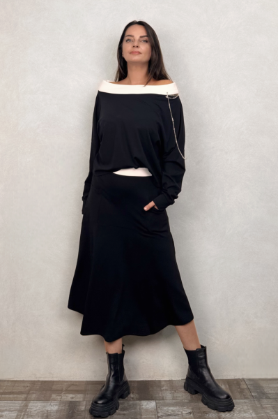 Lamante Carla Bluz - Siyah