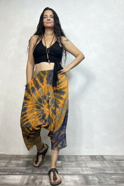 Batik Salaş Şalvar - Turuncu
