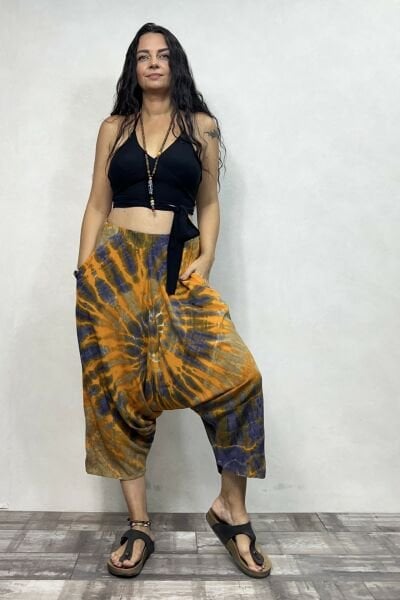 Batik Salaş Şalvar - Turuncu