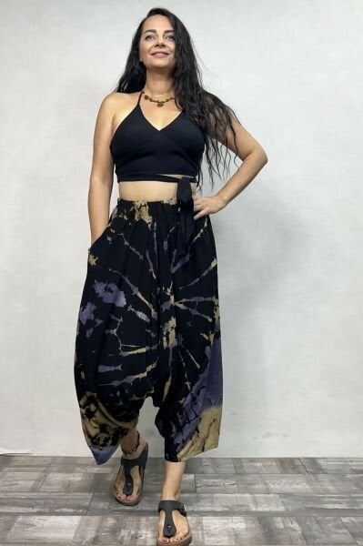 Batik Salaş Şalvar - Siyah