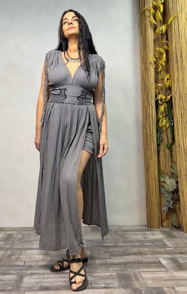 Şahmeran Elbise Dark Grey - Antrasit