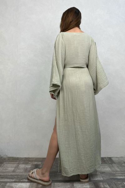 Bia Müslin Bluz Sea Green - Su Yeşili