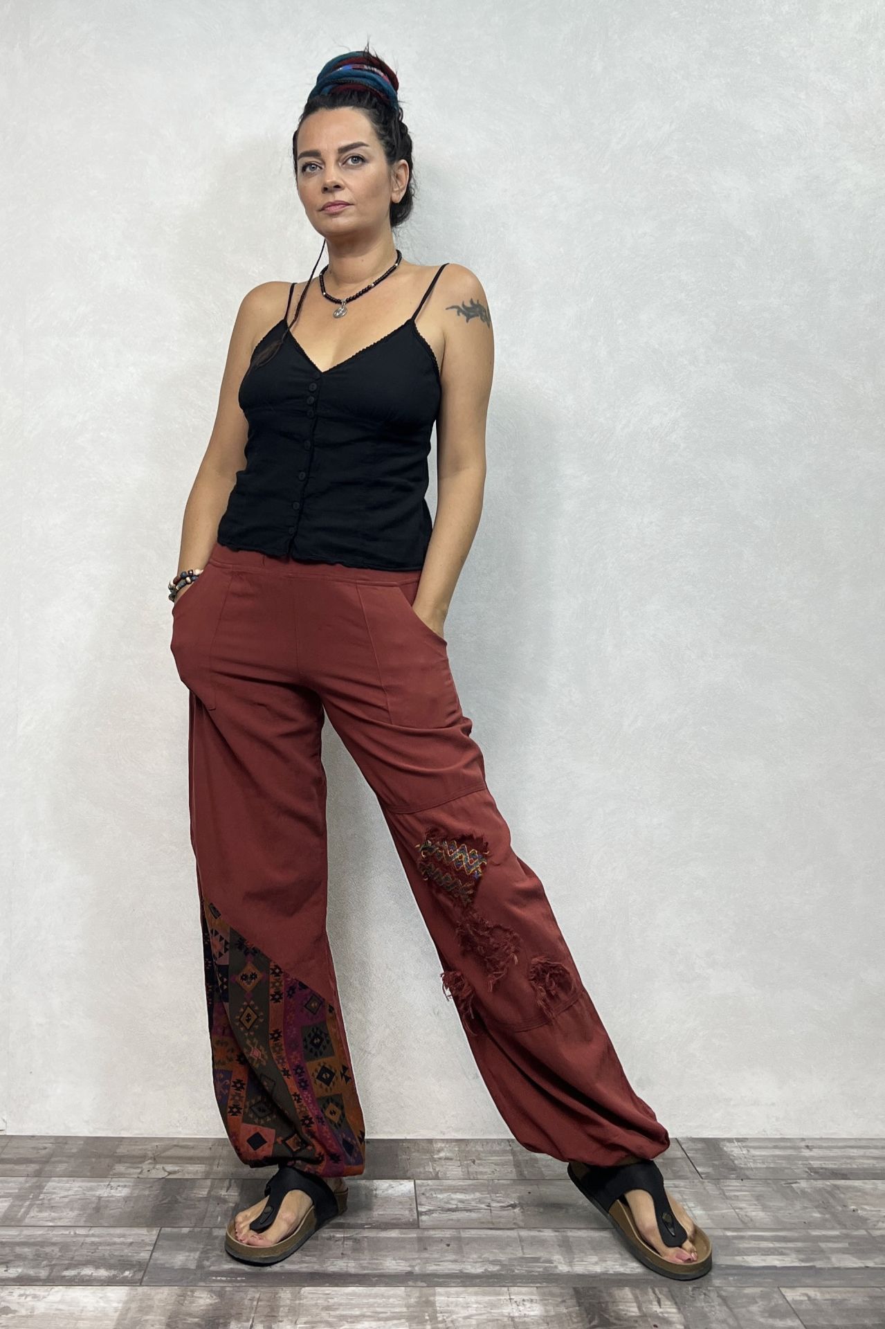Jane Pantolon - Kiremit