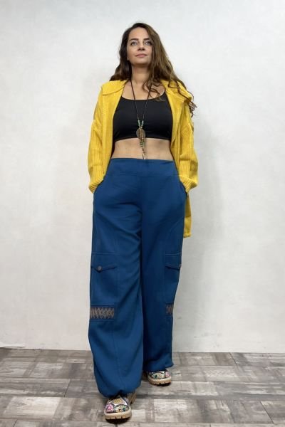Kargo Model Gabardin Pantolon- Petrol