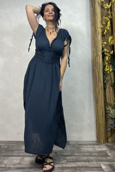 Şahmeran Elbise Midnight Navy - Lacivert