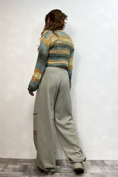 Kargo Model Gabardin Pantolon - Açık Haki