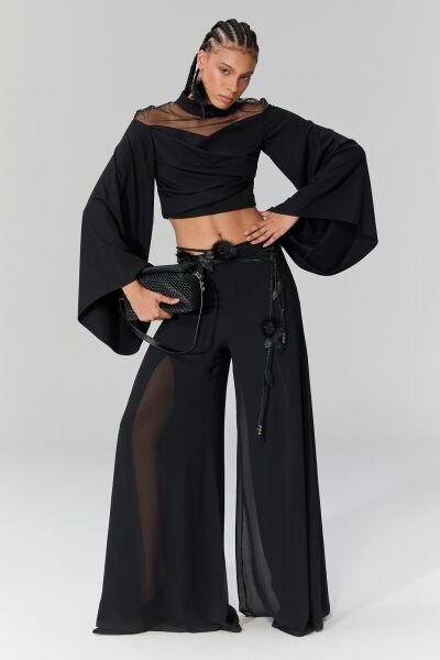 Lamante Libra Double Face Bluz&Ceket - Siyah