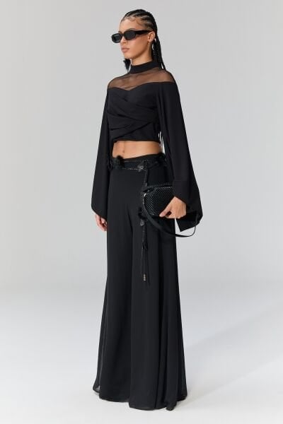 Lamante Libra Double Face Bluz&Ceket - Siyah