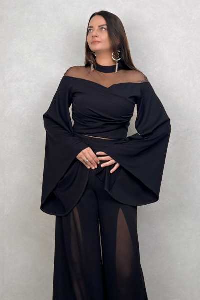 Lamante Libra Double Face Bluz&Ceket - Siyah