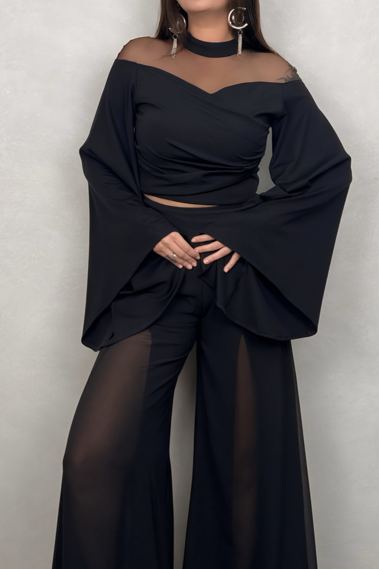 Lamante Libra Double Face Bluz&Ceket - Siyah