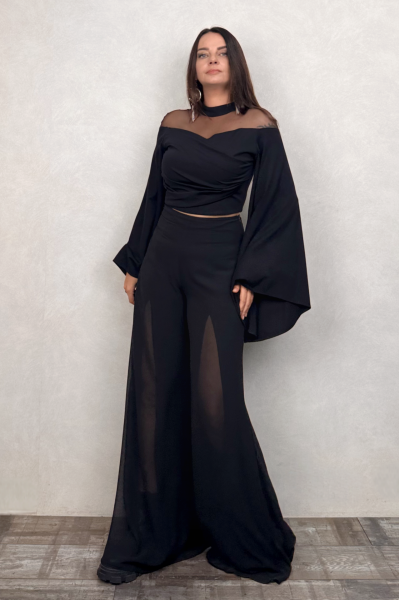 Lamante Libra Double Face Bluz&Ceket - Siyah