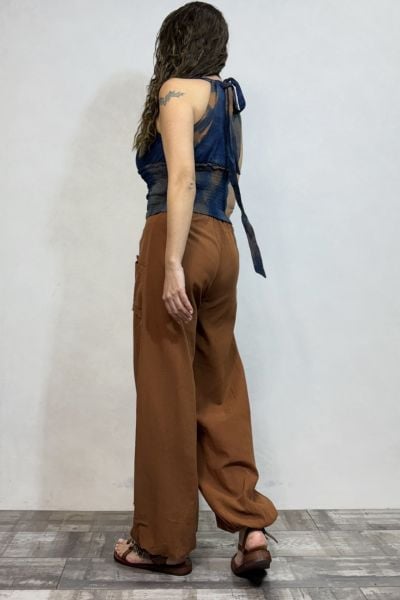 Gipeli Bluz Lacivert Batik