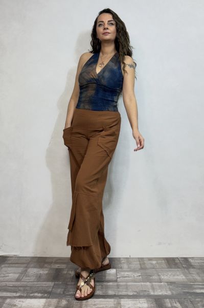 Gipeli Bluz Lacivert Batik