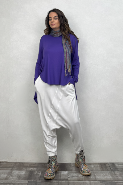Luca Asimetrik Tunik  - Mor