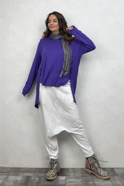 Luca Asimetrik Tunik  - Mor