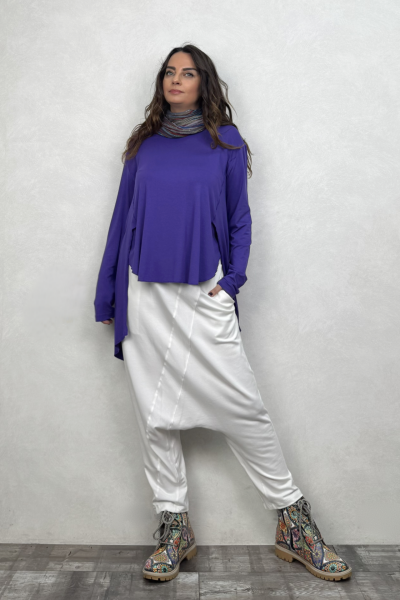 Luca Asimetrik Tunik  - Mor