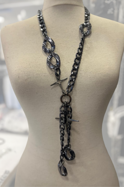 Lamante Tasarım Uzun Kolye - Siyah