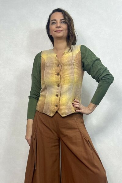 Kışlık Yelek - Sarı Taba