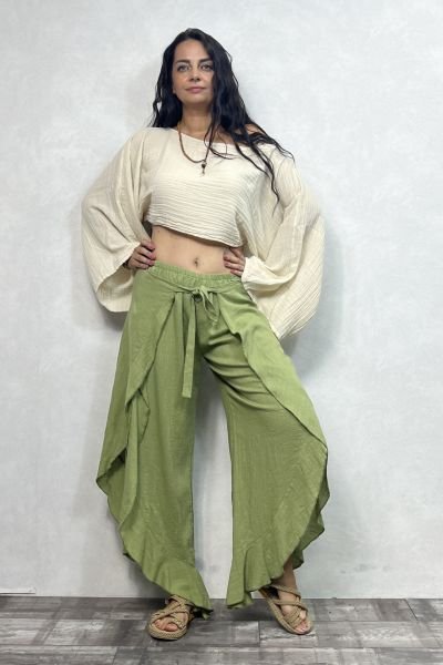 Olympos Pantolon Sage Green- Yeşil