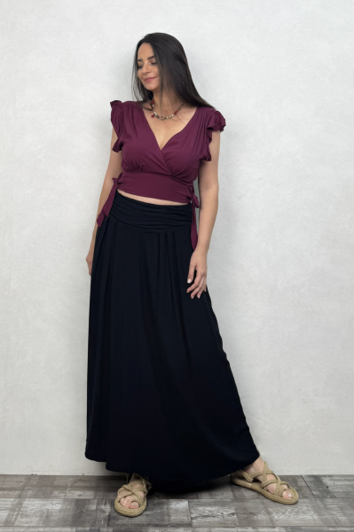 Drape Bel Bohem Etek - Siyah