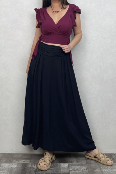 Drape Bel Bohem Etek - Siyah