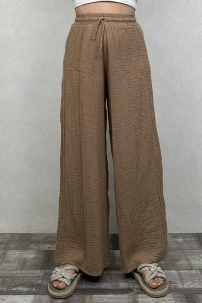Benedit Müslin Pantolon Praline - Kahve